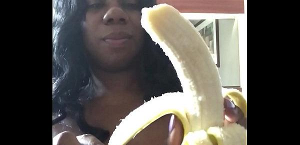  DickSucking a Banana with SEXFEENE